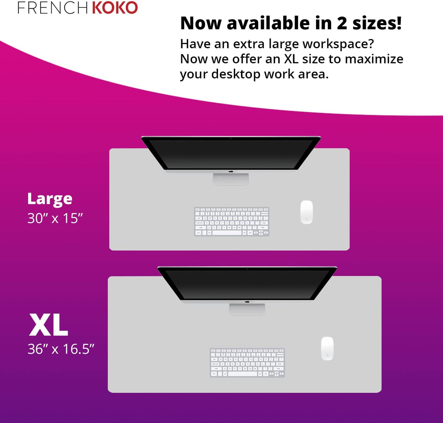 Elegant Pink Floral Large Mouse Pad - XL Desk Mat for Office & School, Perfect Gift for Women & Girls, Stylish Laptop & Keyboard Protector