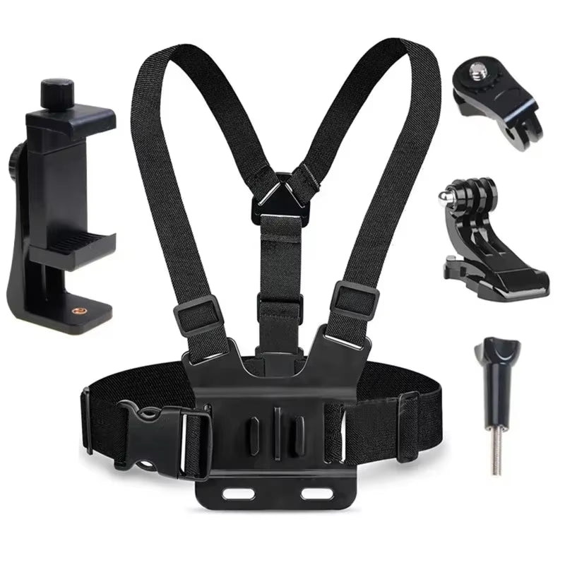 5-in-1 Mobile Phone Chest Strap Mount - Ultimate Live Streaming & Recording Accessory