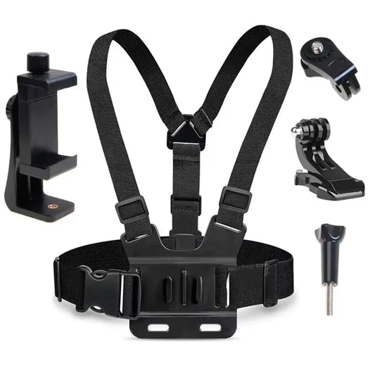 5-in-1 Mobile Phone Chest Strap Mount - Ultimate Live Streaming & Recording Accessory