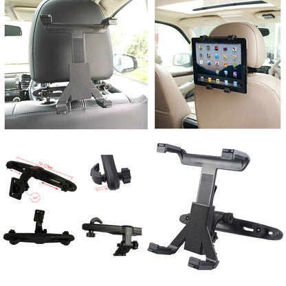 Universal Car Back Seat Headrest Holder Mount for iPad and Tablets - Compatible with Samsung and More