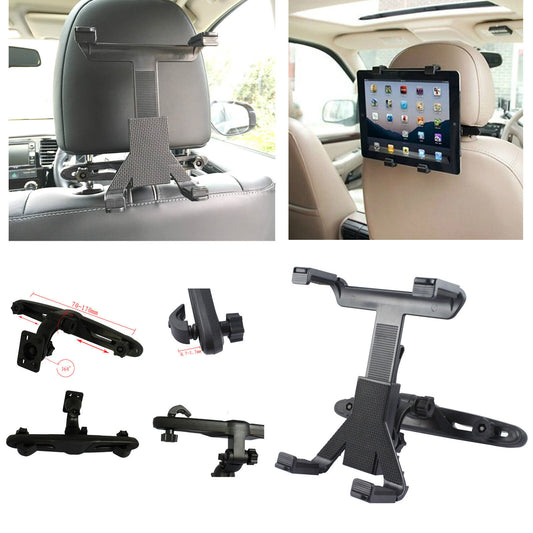 Universal Car Back Seat Headrest Holder Mount for iPad and Tablets - Compatible with Samsung and More