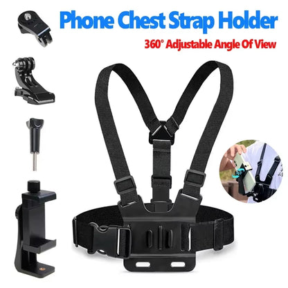 5-in-1 Mobile Phone Chest Strap Mount - Ultimate Live Streaming & Recording Accessory