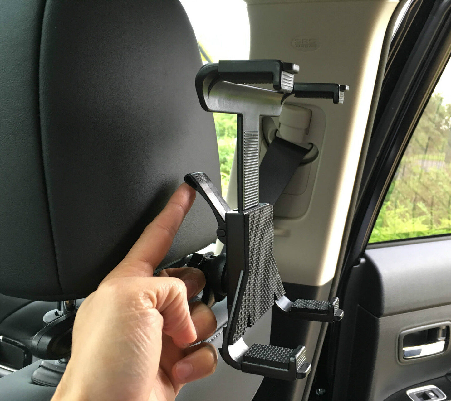 Universal Car Back Seat Headrest Holder Mount for iPad and Tablets - Compatible with Samsung and More