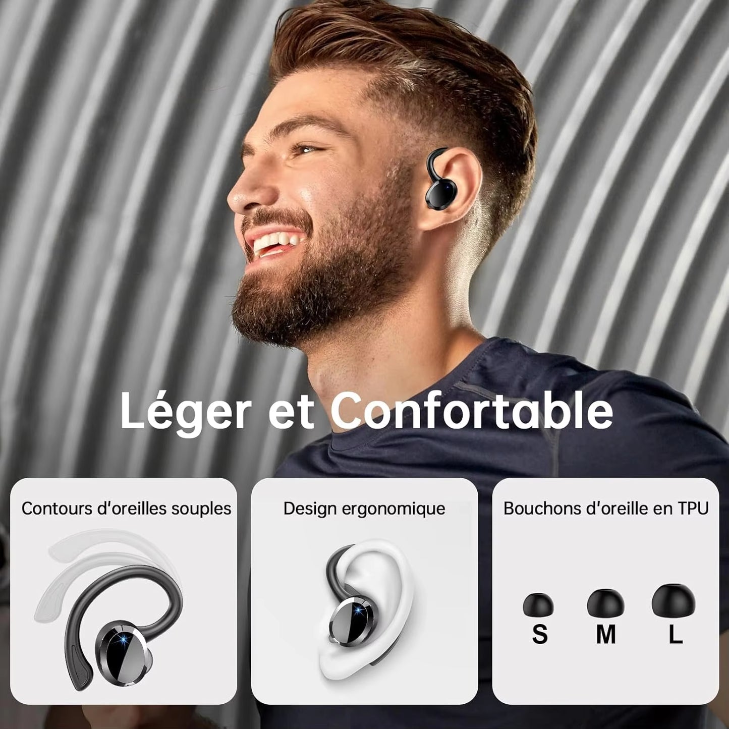 Ultimate Wireless Earbuds - Bluetooth 5.3, Noise Cancelling Mic, 48H Playtime for Sports & Running